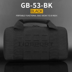 WoSporT LASER MOLLE Pistol Bag 35 × 18 × 6 cm – Black | ANAREUS