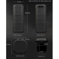 WoSporT taktický box na príslušenstvo (16 × 6 × 6 cm) – BK | ANAREUS