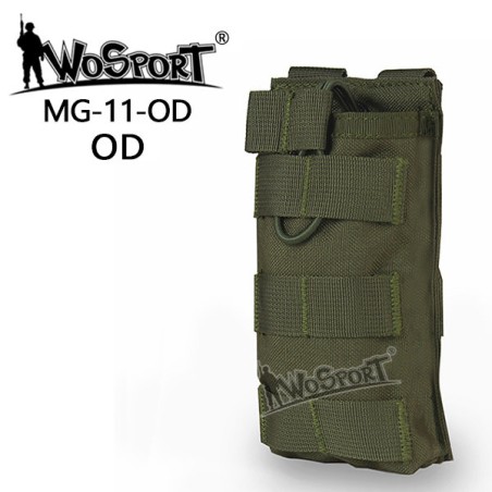 WST MOLLE Open Single M4 / AR15 Magazine Pouch – Green