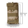 WST MOLLE Open Single M4 / AR15 Magazine Pouch – Tan