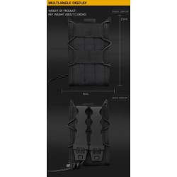 WST MOLLE sumka TIGER na zásobník M4 / AR15 (5.56) – Černá