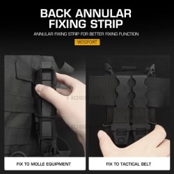 WST MOLLE sumka TIGER na zásobník M4 / AR15 (5.56) – Černá