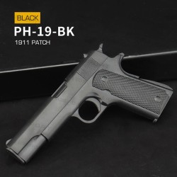 WST 3D gumová nášivka pištole 1911 Patch – Čierna