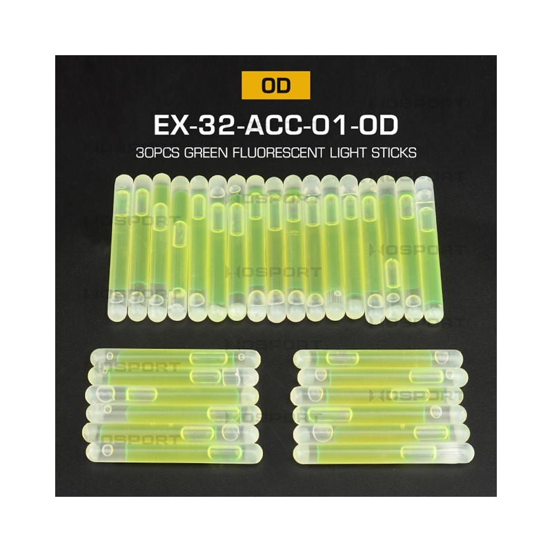 WST Fluorescent MINI Lightstick 40 mm, 30 Pcs – Green