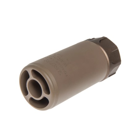 WARDEN BLAST DUMMY QD SILENCER CCW - FDE (FULL MARKING)