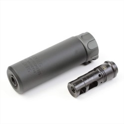 Tlumič QD Mini SOCOM556 (-14mm levotočivý) - FDE (FULL MARKING)