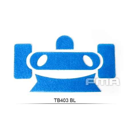 Suchý zip/velcro PJ typ pro helmu - modrý