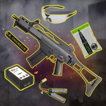 ANAREUS AIRSOFT STARTER PACK Set ASG SLV36 Sportline – Black