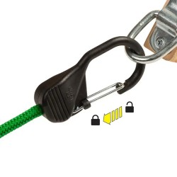 SlideLock® Carabiner Bungee- blue