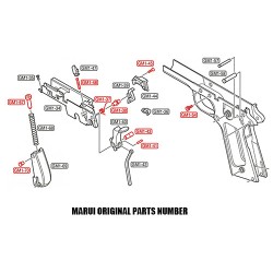 Chassis Internal Parts For MARUI M1911A1/MEU/M45A1/S70/Detonics