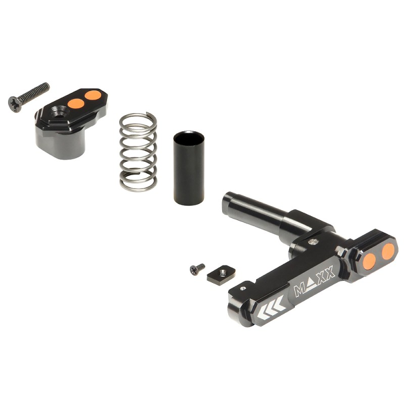 CNC Aluminum Advanced Magazine Release Style B for M4/M16 - Black