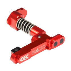 CNC Aluminum Advanced Magazine Release Style B for M4/M16 - Red