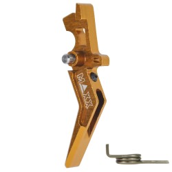 Hliníková CNC SPEED spoušť pro M4/M16 - TYPE A, žlutá