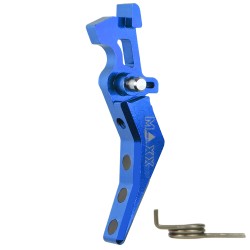 Hliníková CNC SPEED spoušť pro M4/M16 - TYPE B, modrá