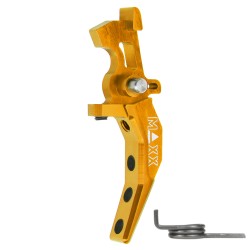 Hliníková CNC Advanced spoušť pro M4/M16 - TYPE C, žlutá