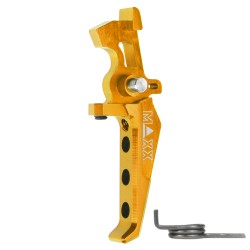 Hliníková CNC Advanced spoušť pro M4/M16 - TYPE E, žlutá