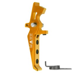 Hliníková CNC Advanced spoušť pro M4/M16 - TYPE E, žlutá