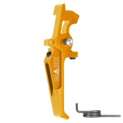 Hliníková CNC Advanced spoušť pro M4/M16 - TYPE E, žlutá