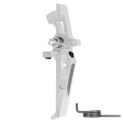 Hliníková CNC Advanced spoušť pro M4/M16 - TYPE E, stříbrná