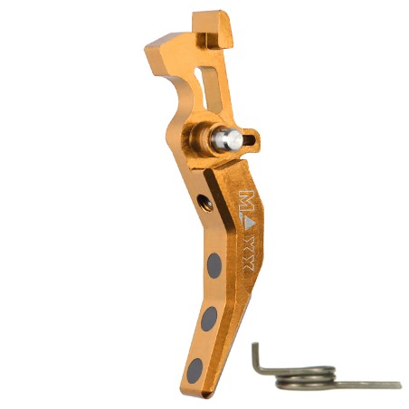 Hliníková CNC SPEED spoušť pro M4/M16 - TYPE C, žlutá