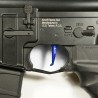 Hliníková CNC SPEED spoušť pro M4/M16 - TYPE E, modrá
