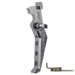 Hliníková CNC SPEED spoušť pro M4/M16 - TYPE E, titanová