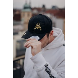 Retro Trucker Kšiltovka ANAREUS Spider logo žluté - Multicam BLACK®