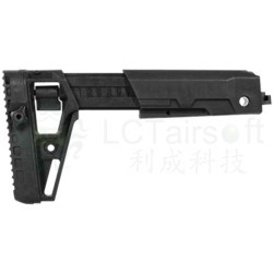 LCT LCK-19 Telescoping Folding AK Stock – Black | ANAREUS