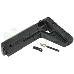 LCT LCK-19 Telescoping Folding AK Stock – Black | ANAREUS