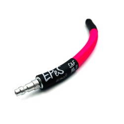 IGL HPA - QD male + 1/8NPT - 20cm hose with holster -  pink highlighter