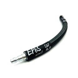 IGL Hadice HPA - QD samec + 1/8NPT - 20cm s opletem -  ocelová šedá