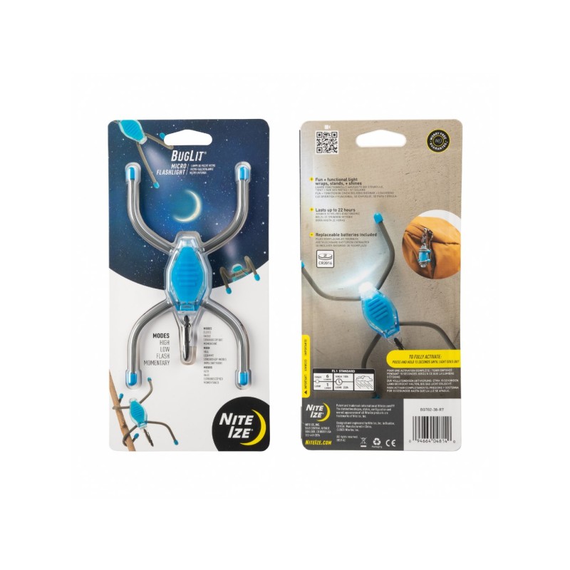 Mikro svítilna Nite Ize Buglit® - Blue Charcoal