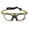 NUPROL Safety Glasses BATTLE PRO'S (with Insert), Clear Lens - Green