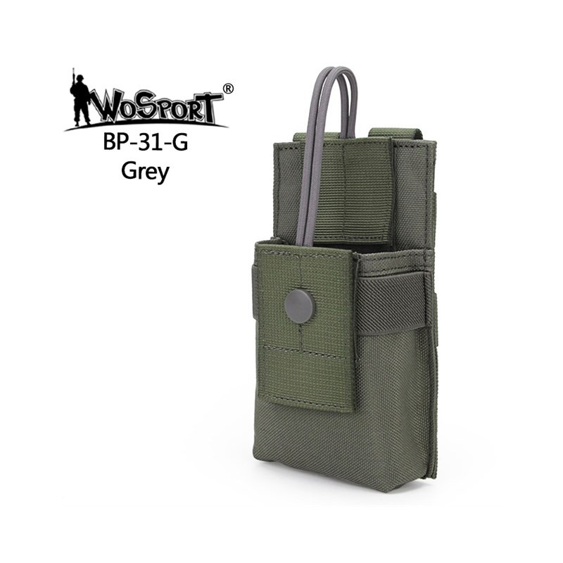 WST MOLLE Walkie-Talkie / PMR Radio Pouch – Grey