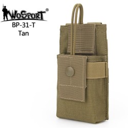 WST MOLLE Walkie-Talkie / PMR Radio Pouch – Tan