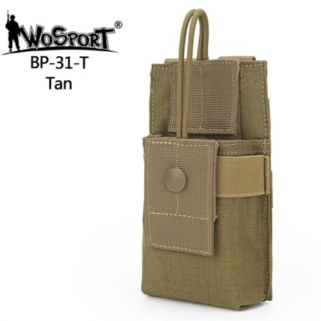 WST MOLLE Walkie-Talkie / PMR Radio Pouch – Tan