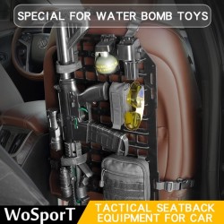 WST taktický panel na autosedačku – Černá