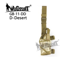 WoSporT Universal Leg Holster TORNADO, Right-Handed – Digital Desert