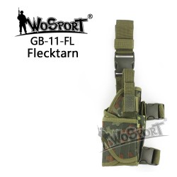 WoSporT univerzální stehenní pouzdro TORNADO, pro praváky – Flecktarn