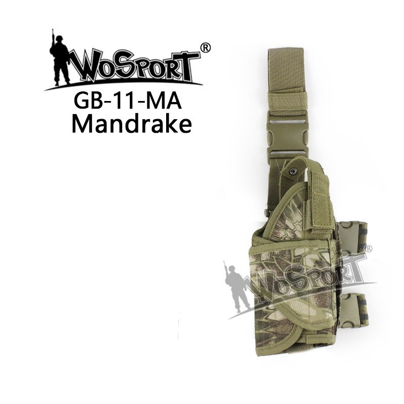 WoSporT Universal Leg Holster TORNADO, Right-Handed – Kryptek Mandrake
