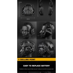 WST taktický aktivní headset Gen5 AMP TYPE – Zelená
