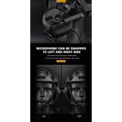 WST taktický aktivní headset Gen5 AMP TYPE – Zelená