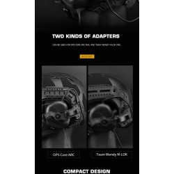 WST taktický aktivní headset Gen5 AMP TYPE – Zelená