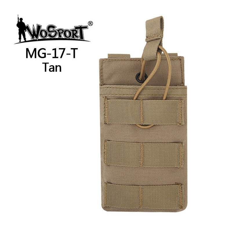 WST otvorená MOLLE sumka na zásobník G36 – Piesková