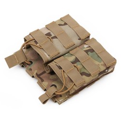 WST Open MOLLE Pouch for 2 × G36 Magazines – Black