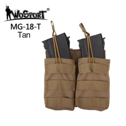 WST otevřená MOLLE sumka na 2 zásobníky G36 – Písková