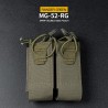 WST MOLLE sumka DPMP pre 2 pištoľové zásobníky – Ranger Green