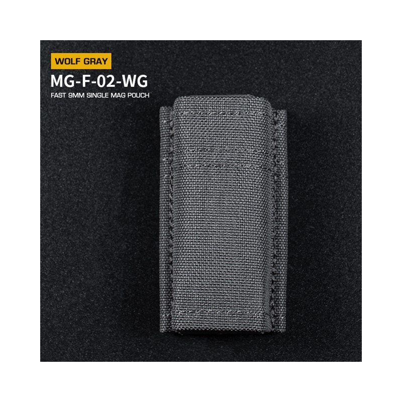 WST FAST Type 9mm Pistol Magazine MOLLE Pouch – Grey