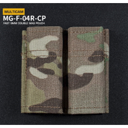 WoSporT FAST Type 9mm Pistol Magazine MOLLE Double Pouch – Multicam