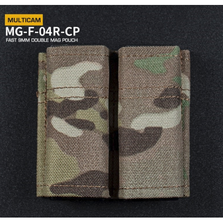 WoSporT FAST Type 9mm Pistol Magazine MOLLE Double Pouch – Multicam